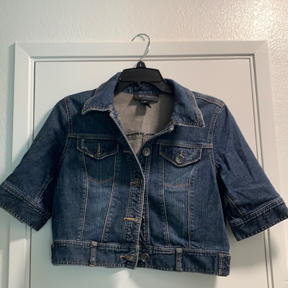 Cute Jeans Shirt Sleeve Jacket